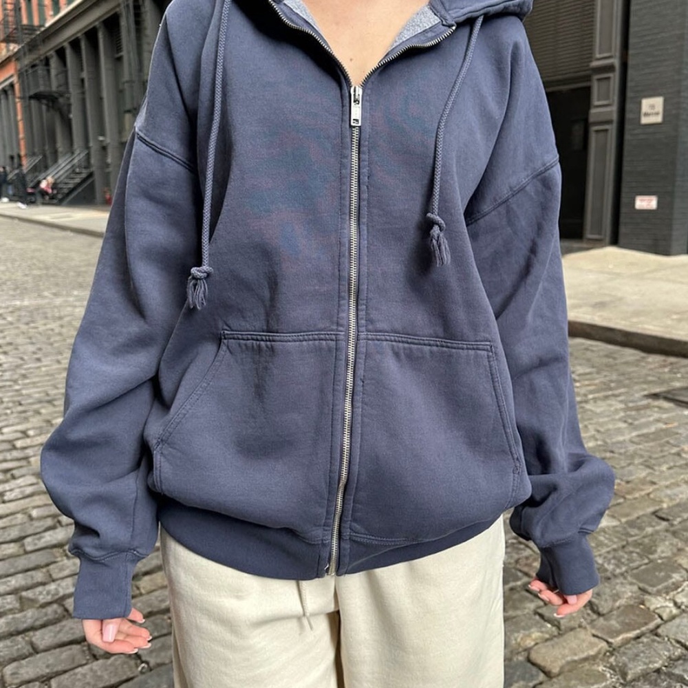 Brandy Melville Navy Blue Hoodie